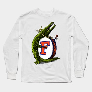 Gator on a drum Long Sleeve T-Shirt